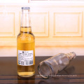 Hot Sell Amber and Clear Empty Glass Beer Bottle with Metal Crown Lid